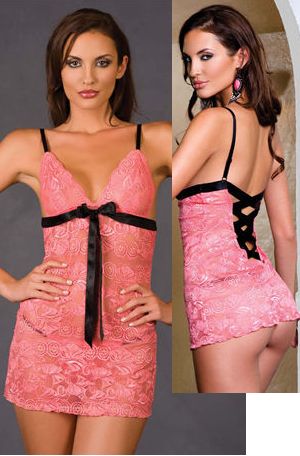 A LAP1161 Gwendelyn Chemise with G-String