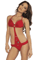 輸入水着通販 LJV9011 Faux Suede One Piece Bikini