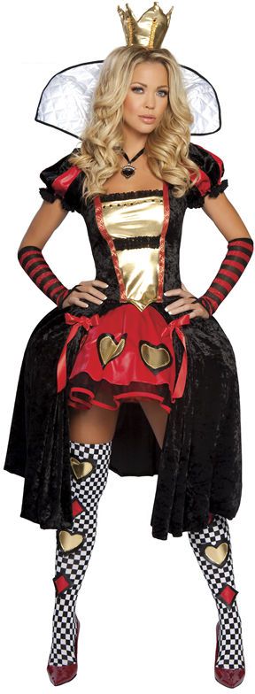 コスチューム LRB4156-1600-ST4156 Wicked Wonderland Queen Costume SET