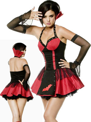 コスチューム LST10258-10201 Goth Vampire Costume with Petticoat