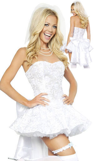 コスチューム LRB4293 4pc Fantasy Bride Costume
