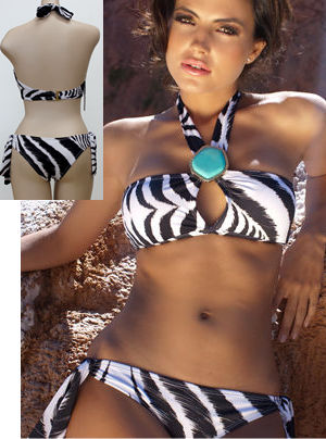 輸入水着 LACSAL38-13 Amor Salvaje Bandeau Top and Brazilian Bottom