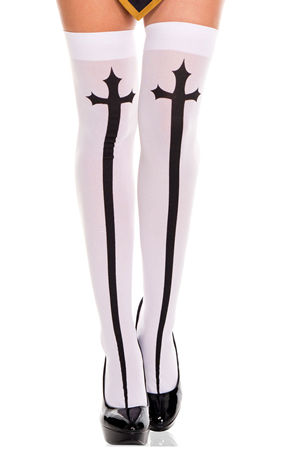 コスチューム LML4629 Gothic Cross Opaque Thigh Hi
