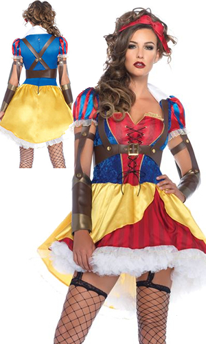 コスチューム LLA85430-8990 Rebel Snow White Costume with Petticoat