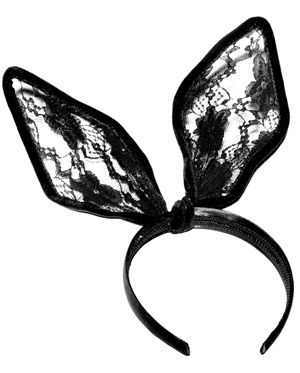 コスチューム LFP995503 Lace Bunny Ear Headband