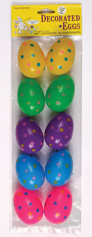 コスチューム LFU3032DT Decorative Easter Eggs 10 Pack
