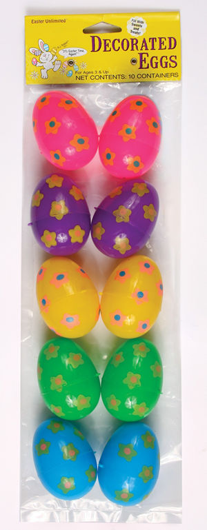 コスチューム LFU3032ST Decorative Easter Eggs 10 Pack