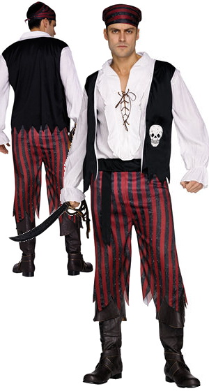 コスチューム LFU9920 Pirate Mens Costume