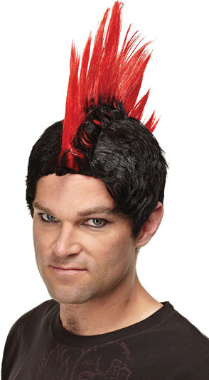 コスチューム LMRSV178002 Seasonal Visions Red Punk Rocker Wig