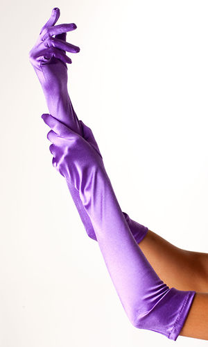 コスチューム LFP992010 Elbow Length Satin Opera Gloves