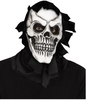コスチューム LFU93481 Skull Reaper Mask with Shroud